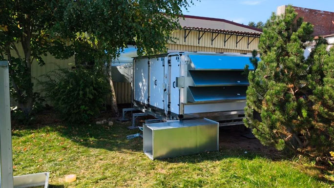 Система фрикулинга (Free Cooling) складского помещения с большим количеством теплопритоков